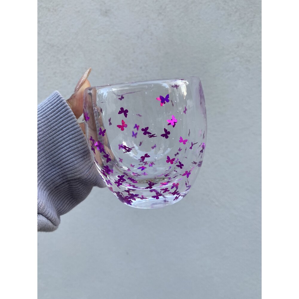2024 Trend Butterfly Mugs (Handmade Glass Cup)