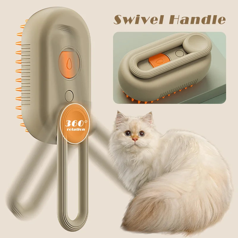 2024 Trend Pet Steam Brush for Cats and Dogs