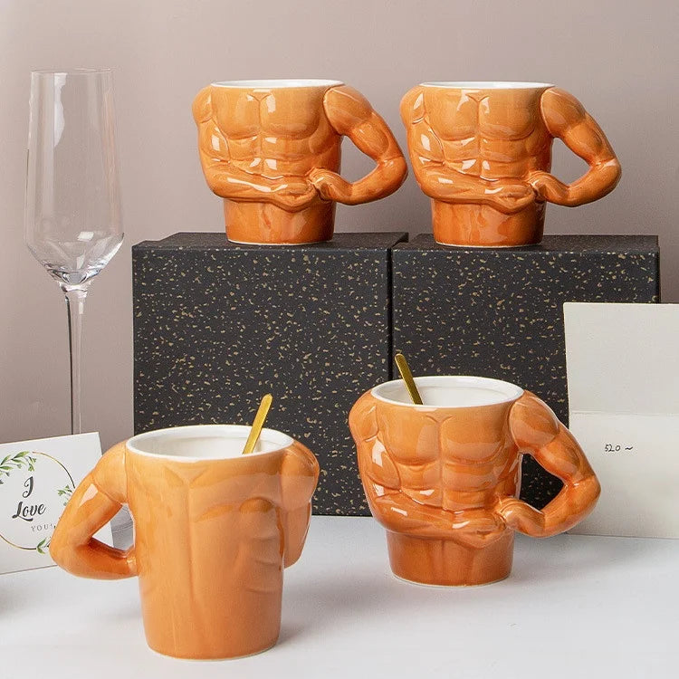 2024  Trend Creative Ceramic Pectorales Mugs