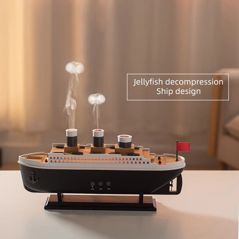 2024 Trend Titanic  Air Humidifier Ship Model Decoration