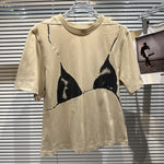 Load image into Gallery viewer, 2023 Trend Retro Solid Female T-shirt
