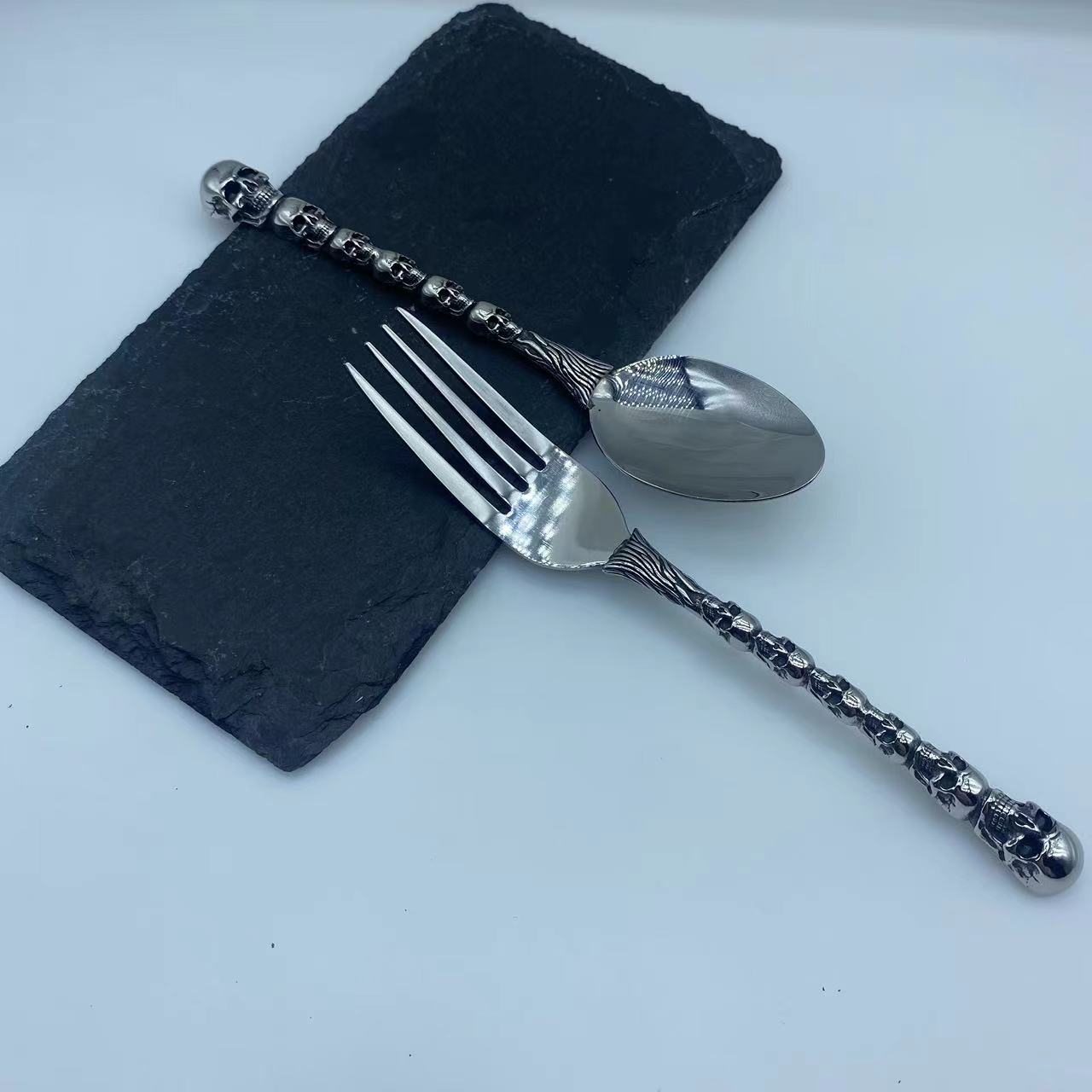 2024 Trend Skull Fork and Spoon Set