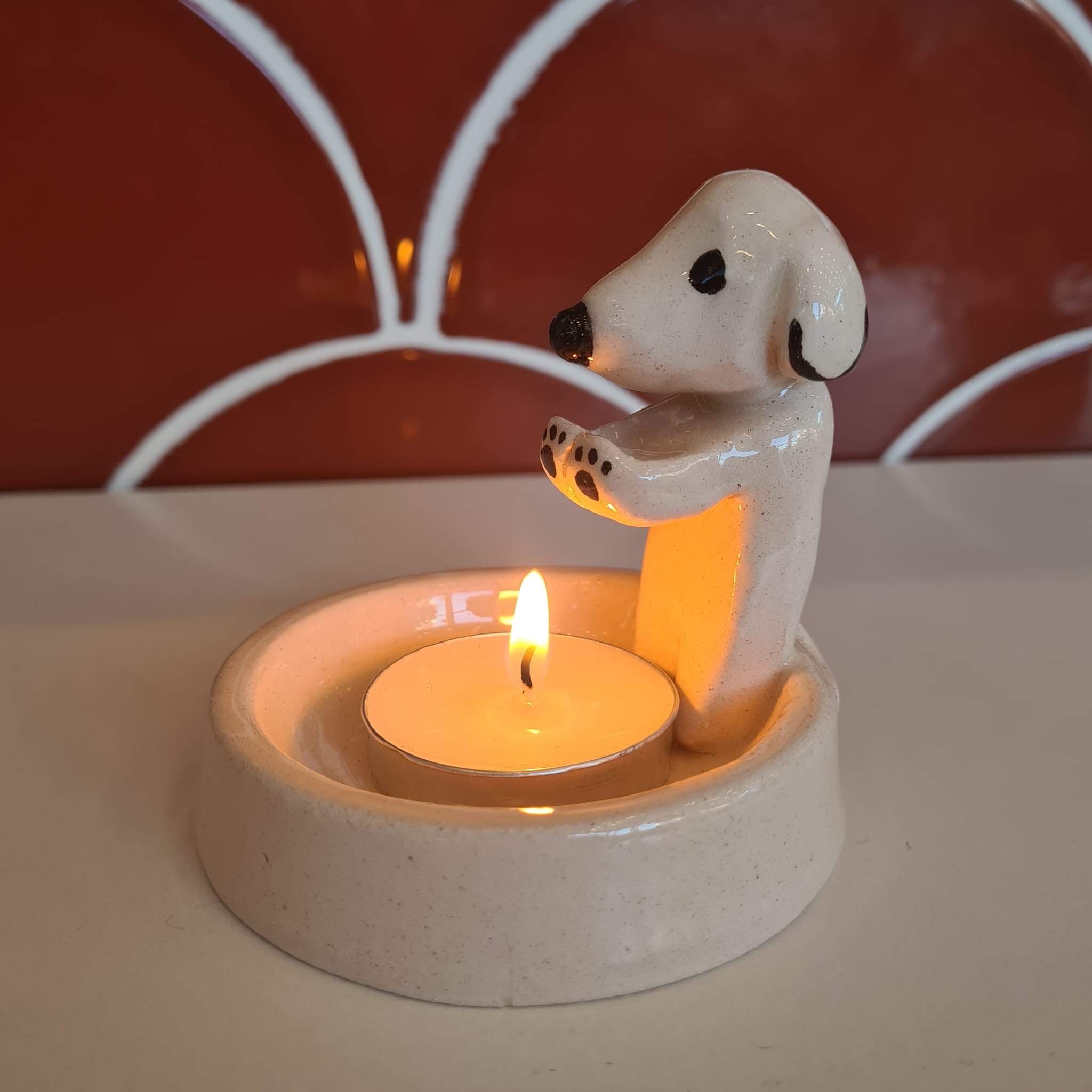 Trend Handmade Puppy Candle Holder