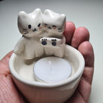 Load image into Gallery viewer, 2024 Trend Couple Cats Candle Holders
