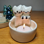 Load image into Gallery viewer, 2024 Trend Couple Cats Candle Holders
