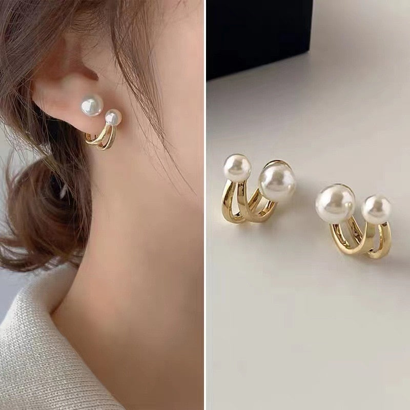 2023 Trend Flower Pearl Earrings