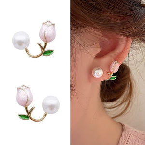 2023 Trend Flower Pearl Earrings