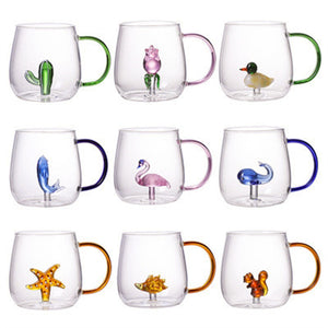 2022 Trend  Animal Borosilicate Cup