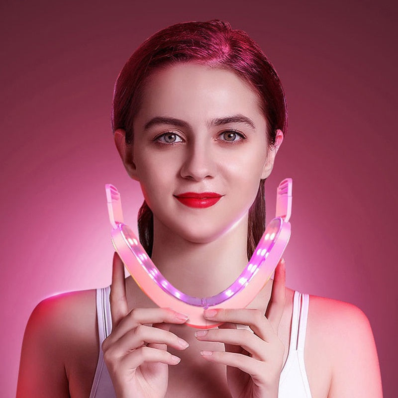 2022 Trend V-Shape Facial Lifting  Slimming Vibration Massager