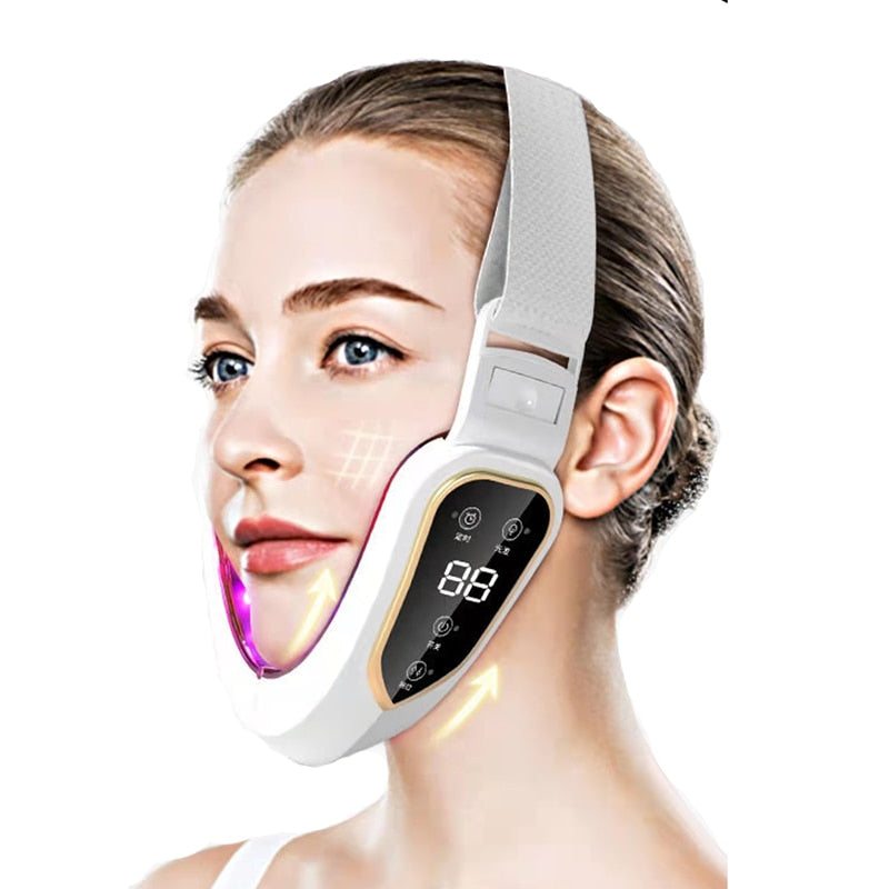 2022 Trend V-Shape Facial Lifting  Slimming Vibration Massager