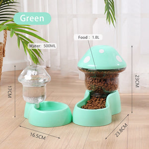 2023 Trend Mushroom Water Bowl and Feeding Bowl