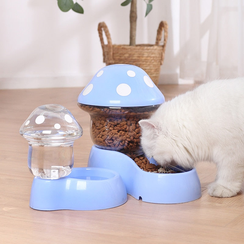 2023 Trend Mushroom Water Bowl and Feeding Bowl