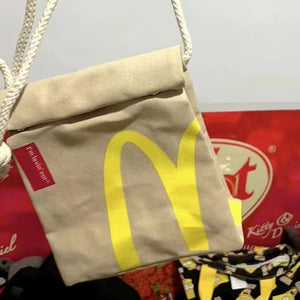 2023 Trend Fast Food and Coffee Canvas Bags