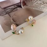 Load image into Gallery viewer, 2023 Trend Flower Pearl Earrings
