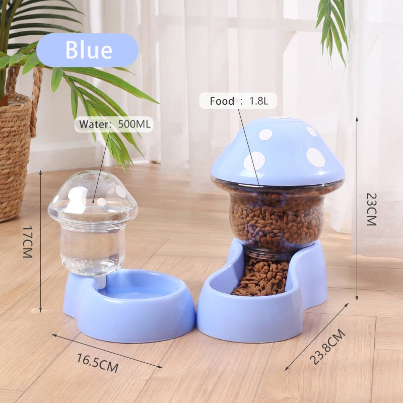 2023 Trend Mushroom Water Bowl and Feeding Bowl