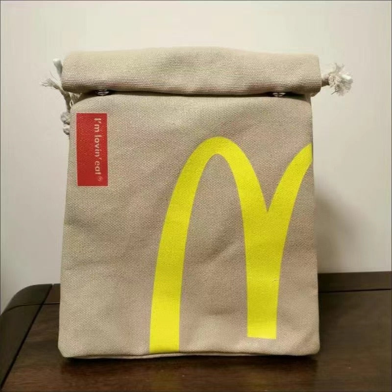 2023 Trend Fast Food and Coffee Canvas Bags