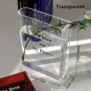 2023 Trend Acrylic  Book Vases