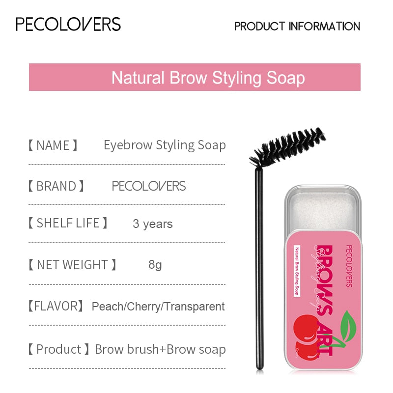 2022 Trend 90 Angle Eyebrow Styling Brush and Soap
