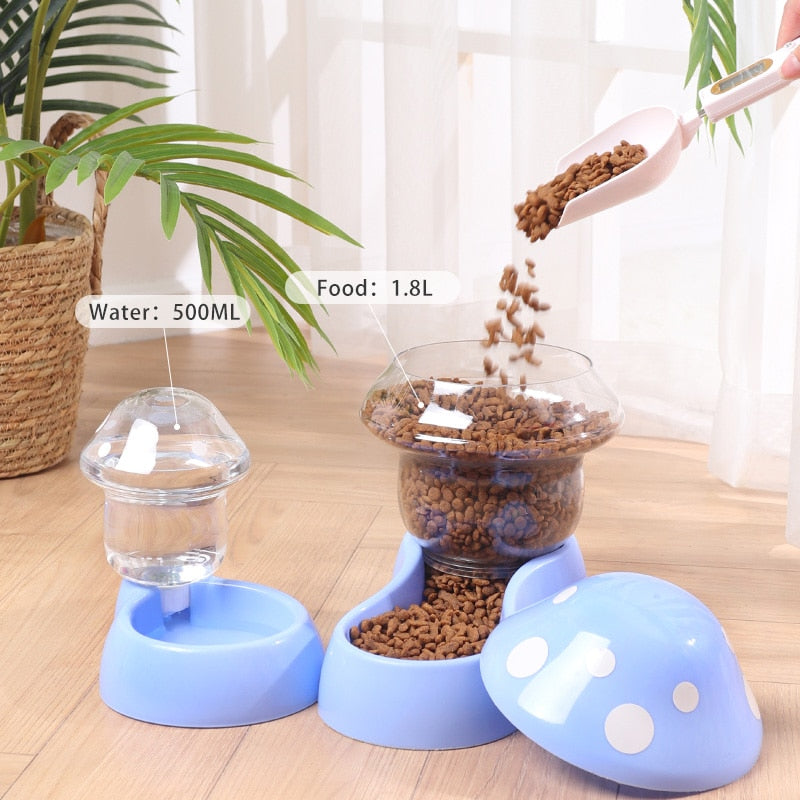 2023 Trend Mushroom Water Bowl and Feeding Bowl