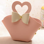 Load image into Gallery viewer, 20PCS Leather Gift Bags Bow Ribbon Packaging Bag Wedding Favour Distributions Bags Eid Mubarak Candy Packaging Box Mini Handbag
