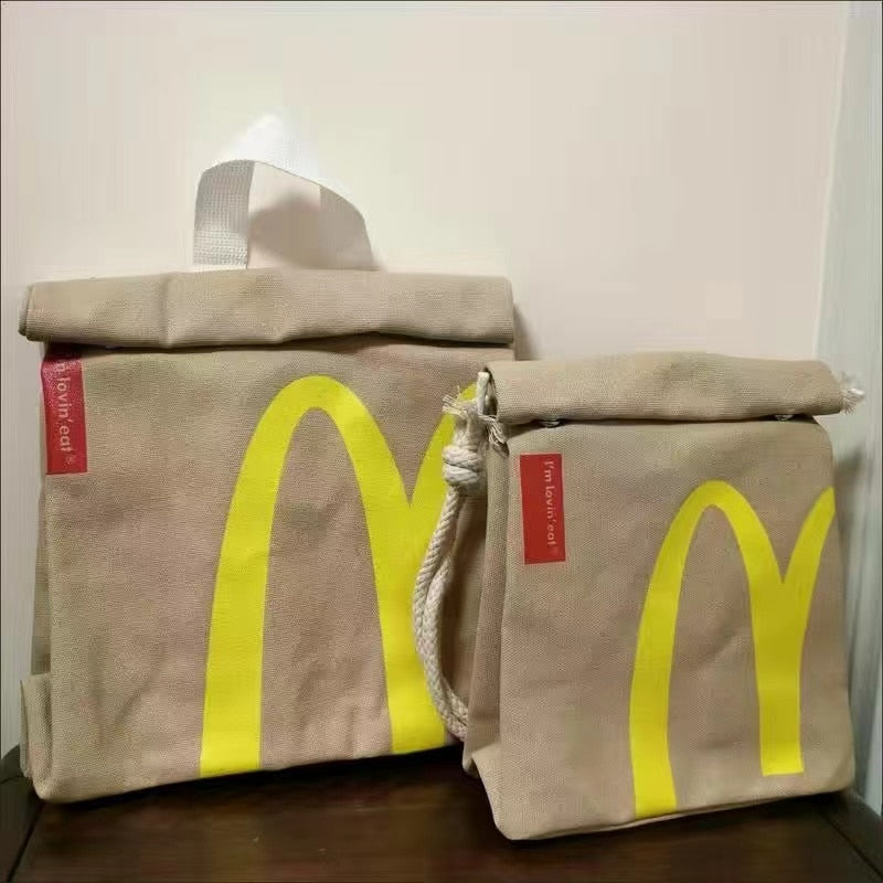 2023 Trend Fast Food and Coffee Canvas Bags