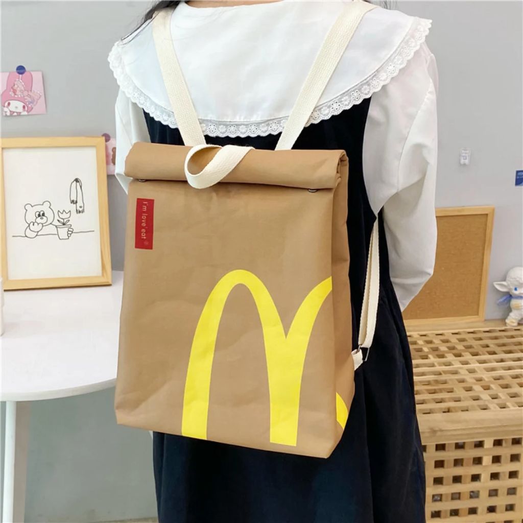 2023 Trend Fast Food and Coffee Canvas Bags